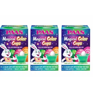 Magic Colorful Egg Decorating Kit – 3-Pack – Fun DIY Easter Egg Craft Set for Kids and Families