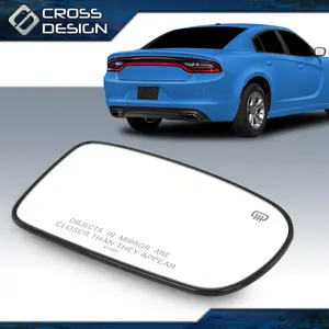 CROSSDESIGN Right Side Passenger Murror Glass Fit For 2011-21 Chrysler 200 300 Charger