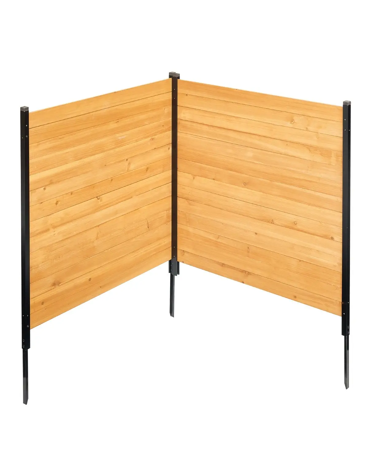 Wooden Privacy Fence Panels For Outdoor Air Conditioner Unit - 2 Solid Fence Panels, 38 In W By 42 In L, Weatherproof Enclosure Screen For AC Condenser, Ideal For Garden Yard Patio Privacy And Ventilation