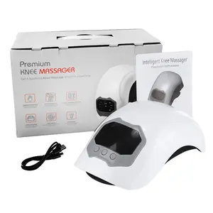 USB Rechargeable Hot Compress Knee Massager, Intelligent Large Screen Simple Operation, Three Levels of Heat & Vibration, Simulates Human Massage Techniques, Wireless & Portable, Gift for Elderly & Family, Knee Pain Tool