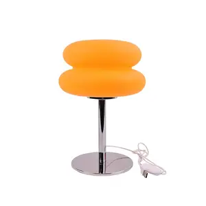 Vintage Burger Lamp with Metal Base, Adjustable Bedside Table Light, Suitable for Bedroom Living Room, Medieval Modern Retro Style, Home Decor Lighting, Home Decoration Lamp, Atmosphere Lighting