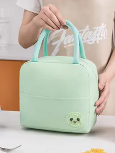 1pc  Handheld bento bag, portable Reusable Tote Lunch Bag with zipper closure, fashionable and versatile, casual and simple, suitable for students to go to school, bring lunch to work, camp and picnic, portable lunch bag