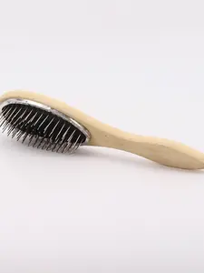 Wooden Handle Steel Tooth Comb for Wigs, Ideal for Wig Styling and Maintenance, Durable Design for All Hair Types, Hair Styling Tools