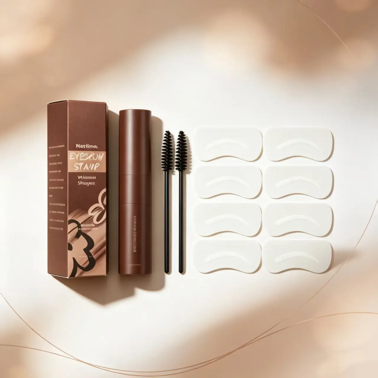 Eyebrow Powder Kit for Hairline - Waterproof, Smooth Filler for Natural Fluffy Brows, Buildable Matte Contour with Brushes & Stencils,refy,hour,,summer,music,festival makeup,clear,,hair-like,freckle,tint,color,choice,,angle,,Precision,Micro,Pencil