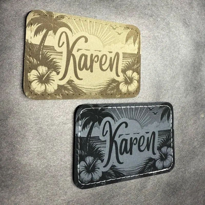 Beach Theme Velcro Name Patch - personalized name 3x2 inch patch