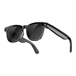 aiVision Smart Glasses with AI Enhanced Vision for Object Recognition Faces Languages Translation & Wearable Music Playback
