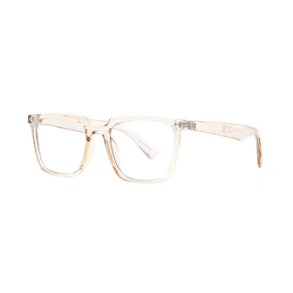 Mad Shade Bold Clear Rectangle Frame with Blue Light Lens – Minimalist Everyday Anti-Glare Glasses #48