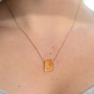 Citrine Layering Necklace, Anniversary Gift, Wedding Gift, Dainty Citrine Jewelry