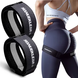 Manueklear Anti-Slip Thigh Muscle Training Belt, Bfr Resistance Cycle Pressurization Belt, Arm Band, Adjustment Buckle, Strength Training Gear, Premium Elastic Band, Home Workout Band