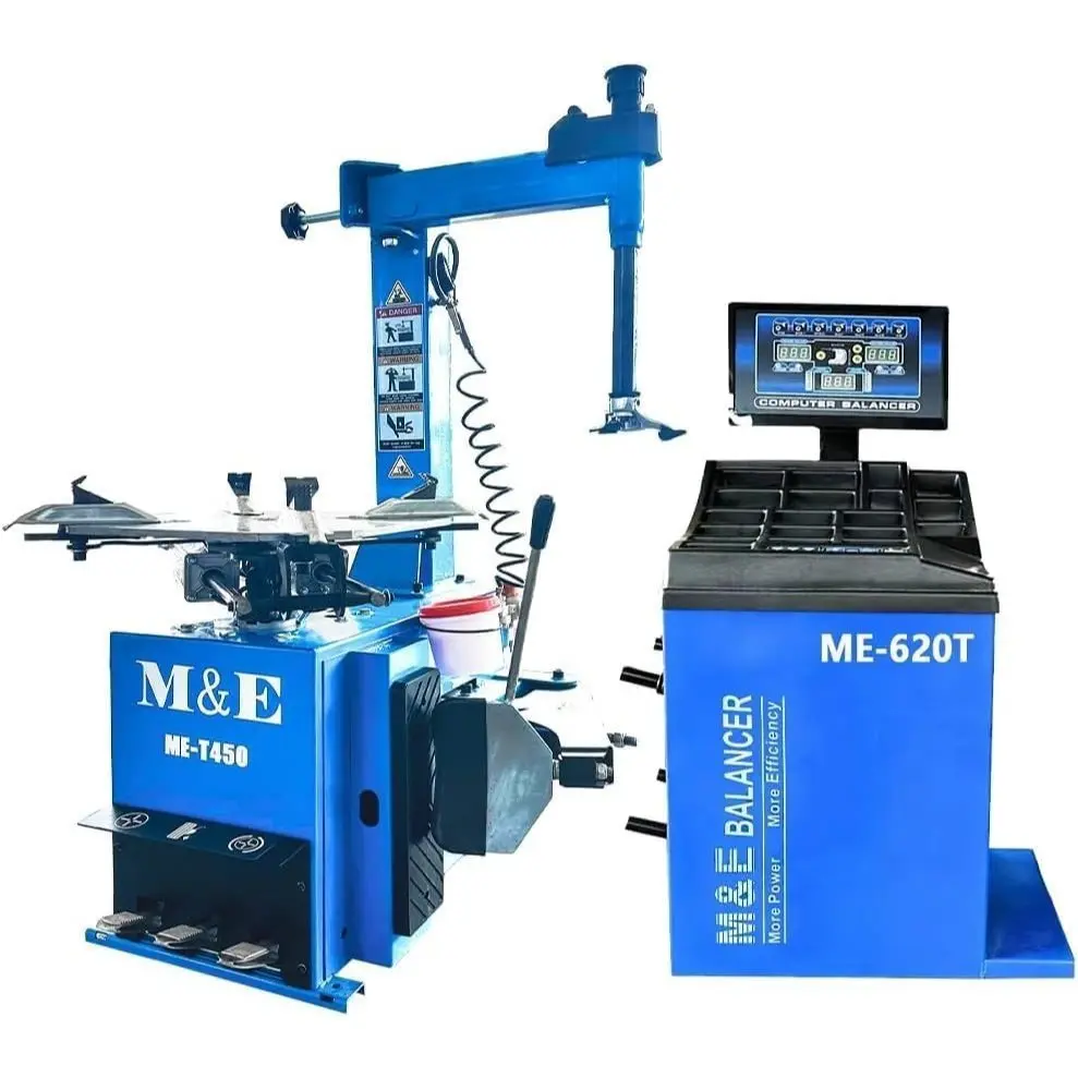 ME-T450/B620 Tire Changer and Wheel Balancer Combo Machine for Tire Repair Wheel Change Garage Equipment