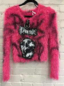Punk Pink Skull Sweater