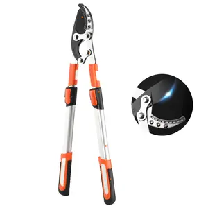 Telescopic Pruning Shears - SK-5 Steel Blade & Gear Boosted Power! | Cuts 2.5" Thick Branches | Non-Stick Teflon Coating & Anti-Slip Grip | Extends 27-38in for High Trees/Roses"