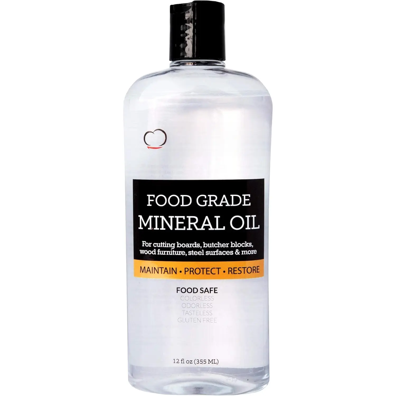 Mineral Oil - 12oz Food Grade Conditioner for Wood  Board, Countertop & Butcher Block,  for  or Meat  - Safe USP Finish on Marble, Soapstone