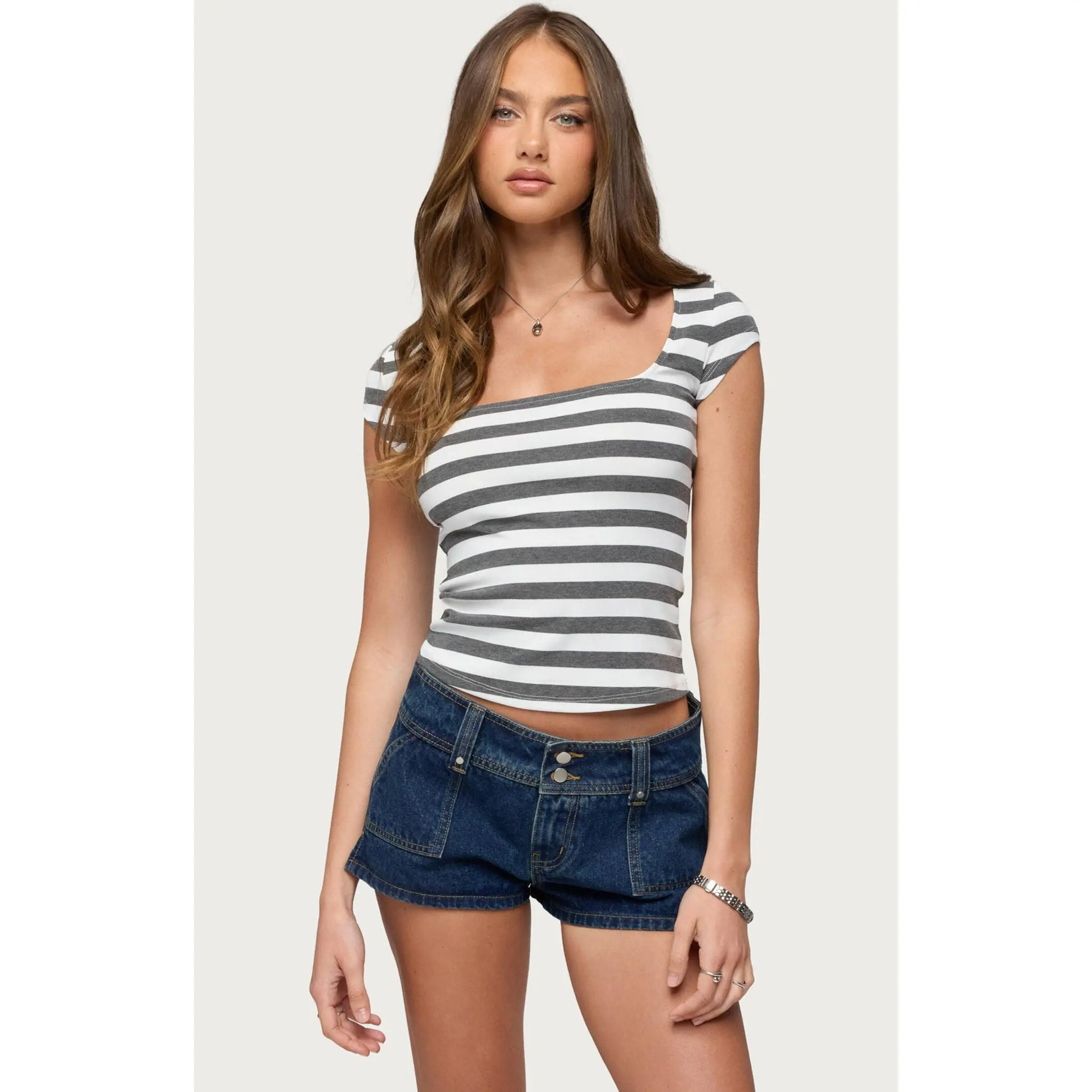 Edikted Women's Letsha Striped Top