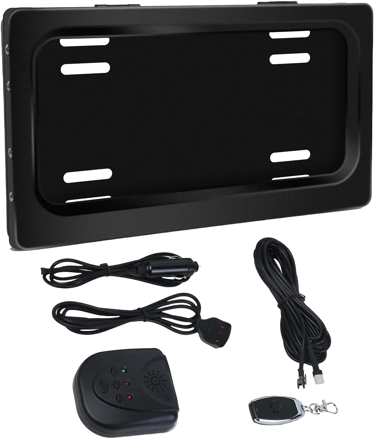 Motorized Stealth Plate Curtains - Single Plate Kit for USA/Canada License Plates