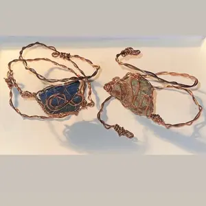 Flat stone Arm Cuff Clamp