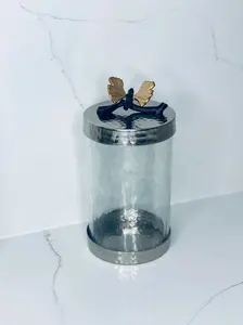 BUTTERFLY CANISTERS GOLD
