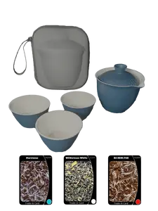 Travel Gaiwan Set with 3 free trade-in cards