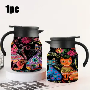 1pc 34oz Stainless Steel Insulated Water Bottle, Double Wall Insulated, Dual-Layer Vacuum Flask, Leakproof Design, Ideal for Office, Home, Camping, Graduation Parties