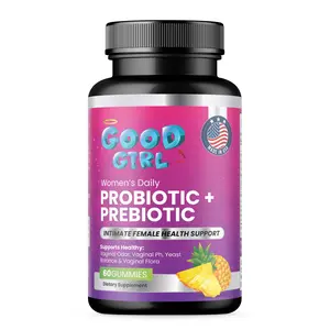 Good Girl Women’s Daily Probiotic + Prebiotic Gummies – Intimate Female Health Support – 60 Gummies