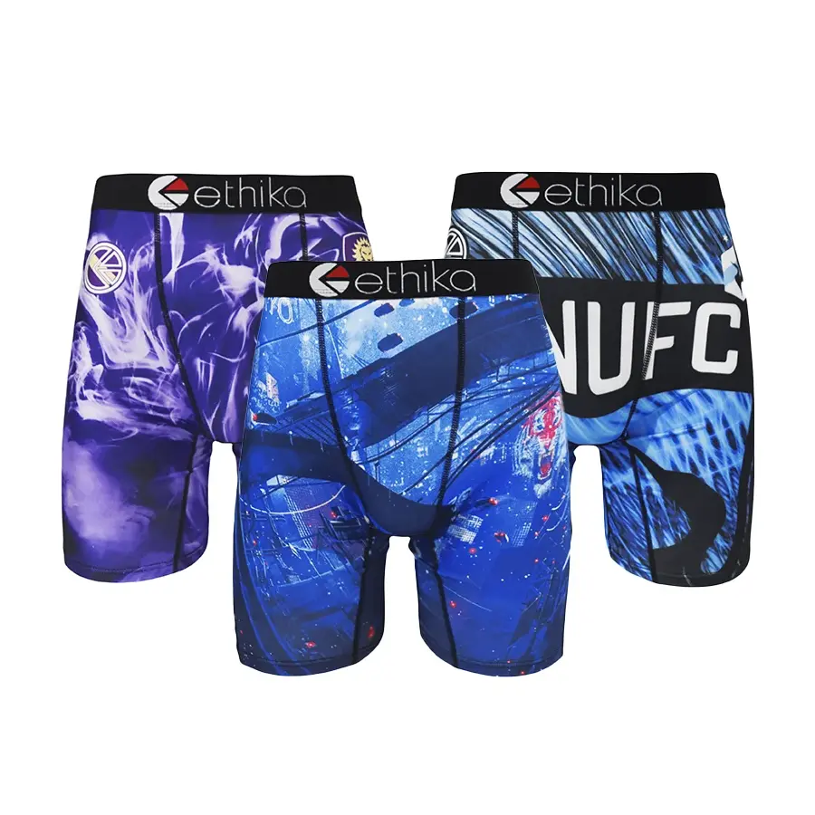 Stretch Men's Boxer Briefs S-XXXL Polyester Underwear 1pc Flexible Movement Yoga Running