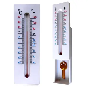 Decorative Outdoor Thermometer Key Hider Container Box, Secret Compartment for Spare Keys, Safe Storage for Indoor Yard Garden, Large Size Design for Geocaching