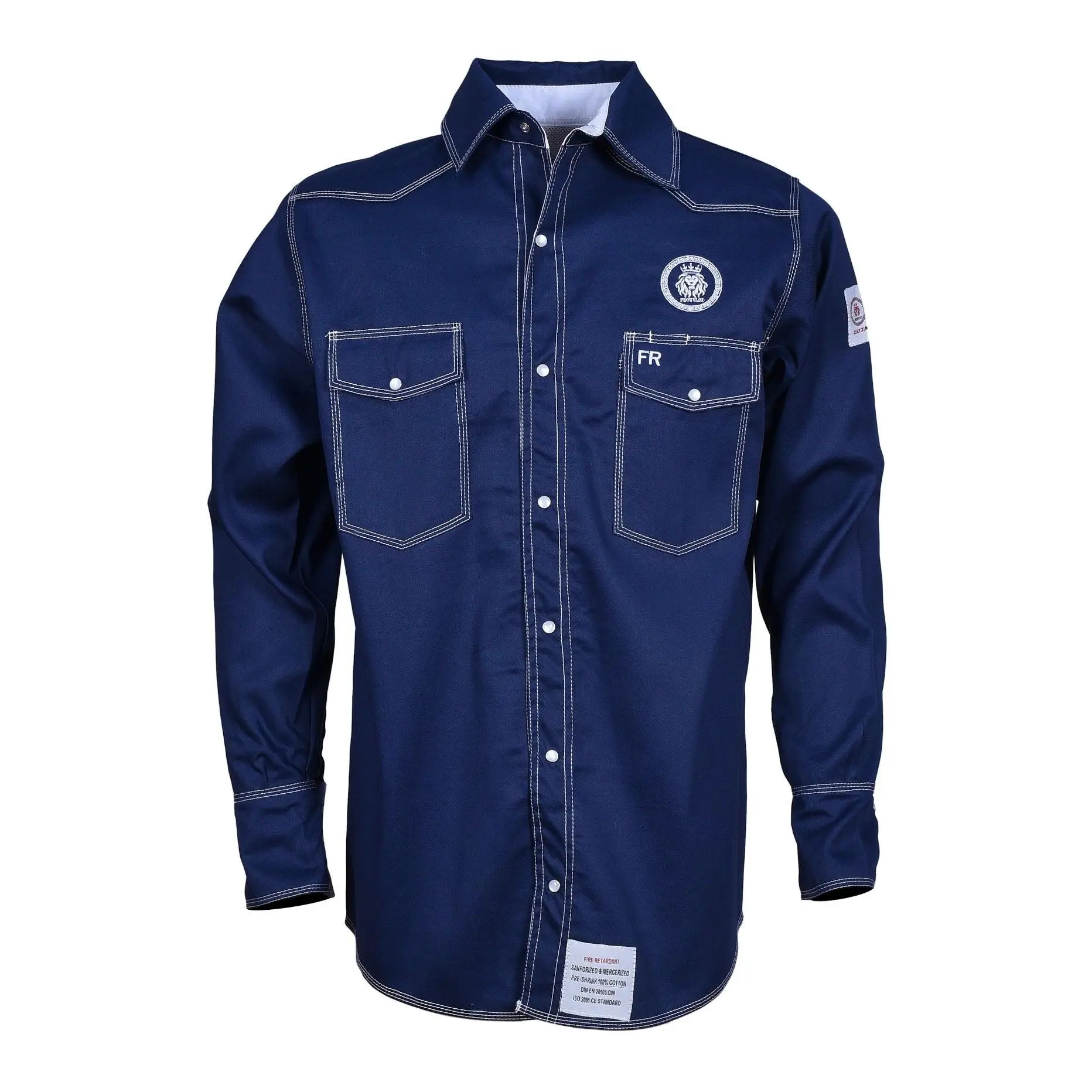 Men's Blueberry-Print Menswear Top, Casual Button-Down Shirt for Daily Wear