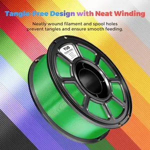 YUGMCOCE PLA 3D Printer Filament PLA 1.75mm 1KG, Exceptional Bending and Impact Resistance, Ultra-Gloss Silk PLA 3D Printing Filament for Most FDM 3D Printer