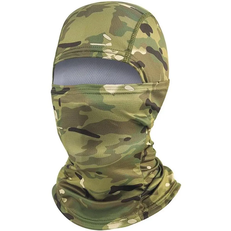 Ski Mask for Men Balaclava Face Mask Women Summer Shiesty Mask Full Head Cover for Motorcycle Helmet Football Sun Protection Camouflage UV Protection Balaclava