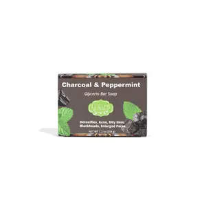 Charcoal & Peppermint Glycerin Bar Soap – Purifying Cleanse
