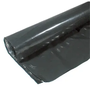 Warp Brothers Black Plastic Sheeting, 10ft x 25ft, 4 ML Thickness, Durable Specialty DIY Supply, Durability