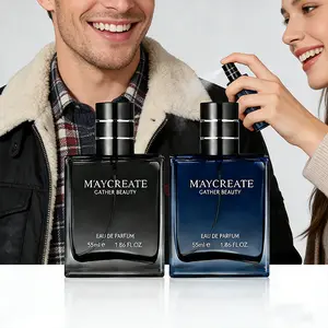 MAYCREATE Men's Azure Sea Salt Eau De Toilette 55ml Freshness Knight Woodsy Deep Scent Marineinous successors Long Lasting Aroma