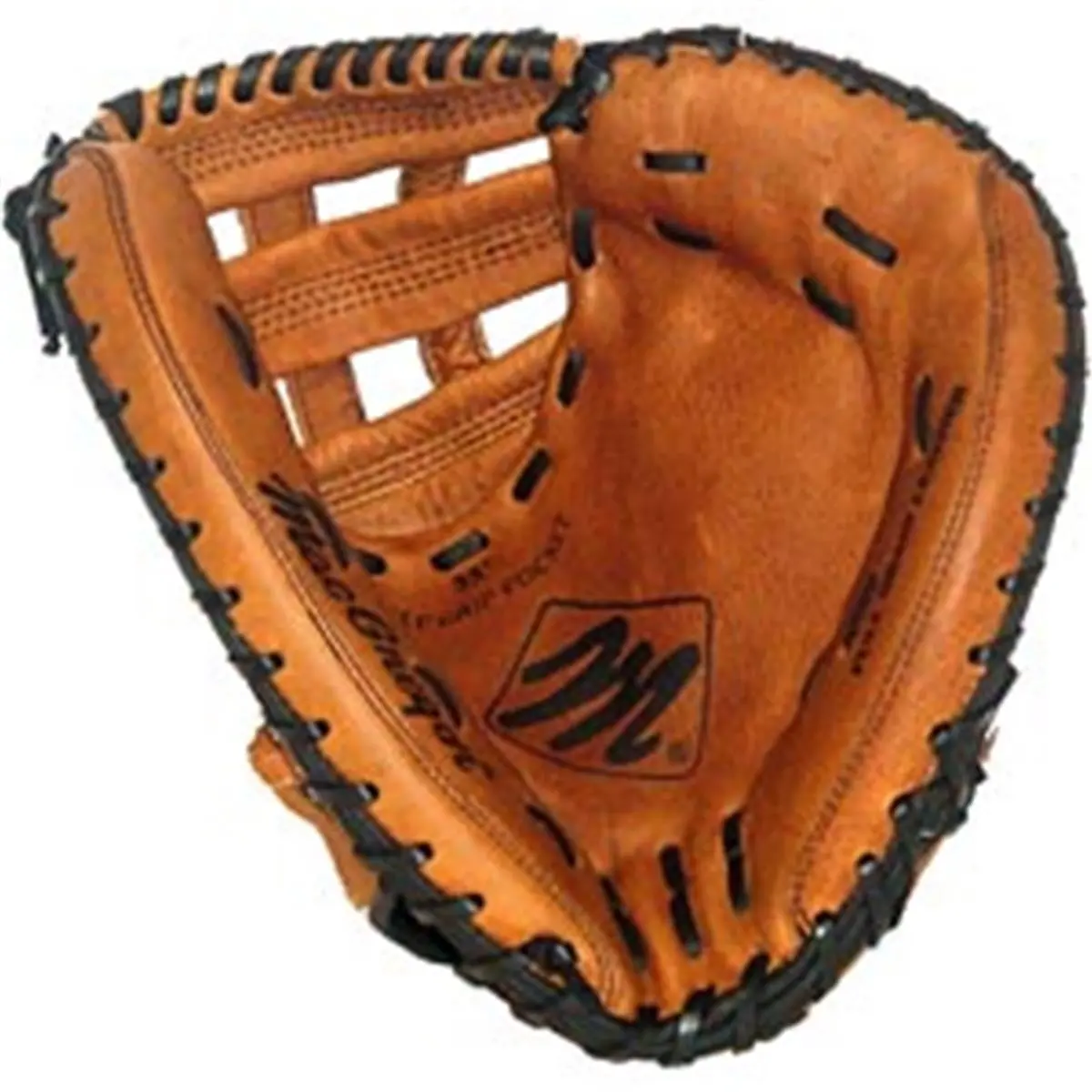 Macgregor Fastpitch Catcher's Mitt - Leather Glove for RHT & Left Hand Fit, Deep Ball Pocket, Dual 'H' Post Web Design, Heavy Lacing, Prolock Strap Wrist Closure (Softball & Baseball Use)