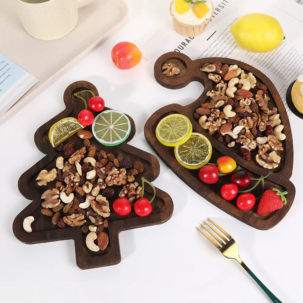 Christmas Festive Wooden Serving Tray