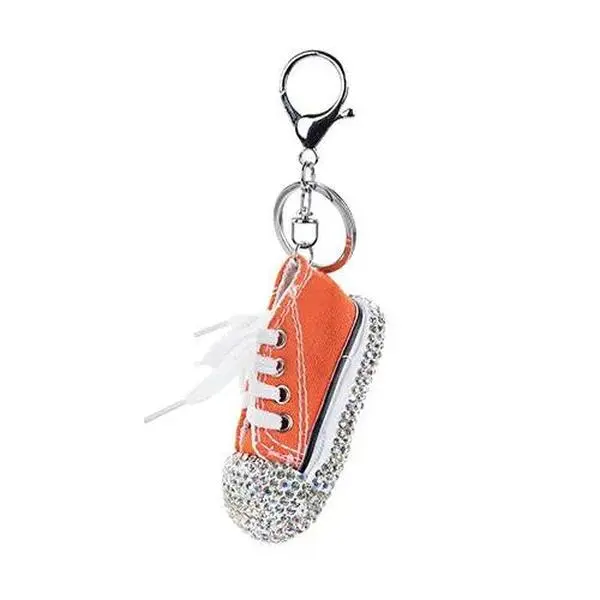 Rhinestone Studded Sneaker Keychain