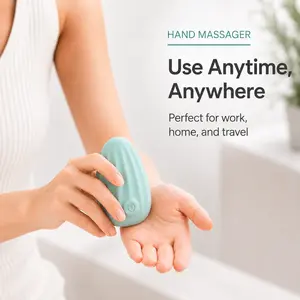 Portable rechargeable hand massager, wrist relaxation device, one-button adjustment of 8 massage modes, soft silicone casing, suitable for home and work relaxation massages, a great graduation gift for fathers, mothers, and teachers. appreciation