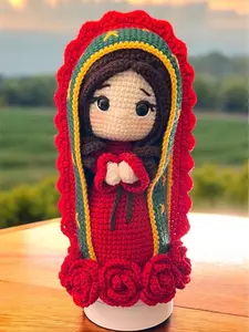 Handmade Crochet Prayer Doll – Soft, Peaceful Amigurumi Figure for Home Decor, Meditation & Gifting