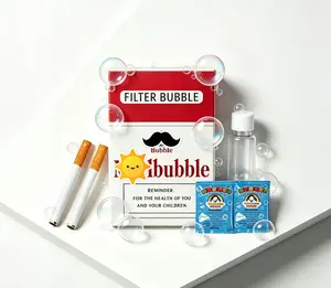 SummerVibes Bubble Cigarette StressReliefToy, Fake Cigarette Shape,Mini BubbleBlower,Bubble Sticks, RelaxationTool,Suitable for Birthday/ChristmasPartyGifts, for Men & Women (Newly UpgradedVersion)