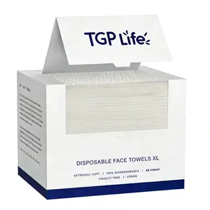 Disposable Face Towel, Single Use Towelette, 50pcs/box, Portable Multipurpose Wet and Dry Towel, Soft for Home, Bathroom, Outdoor Travel, Eco Friendly Towels