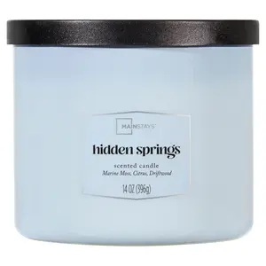 Mainstays 3-Wick Textured Wrapped Hidden Springs Candle, 14 oz