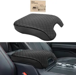 Nilight Center Console Cover Compatible with 2015-2020 Ford F150 2017-2022 F250 F350 F450 PVC Leather Armrest Cover for Car Middle Center Console Pad Car Armrest Box Cover(Bucket Seat Only) -Black Truck Cushion Protector Replacement  dealsforyoudays, Inte