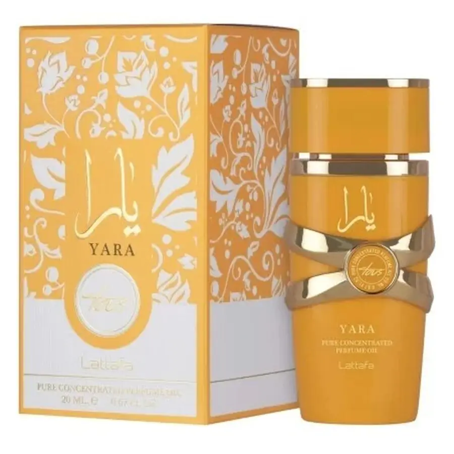 Lattafa Yara Tous Unisex Pure Oil Perfume - 0.67 fl oz Single Regular Edition, Coconut-Saffron Scent for Selfcare & Aromatic, Musk, Nature, Spiced Unisex Fragrance Needs
