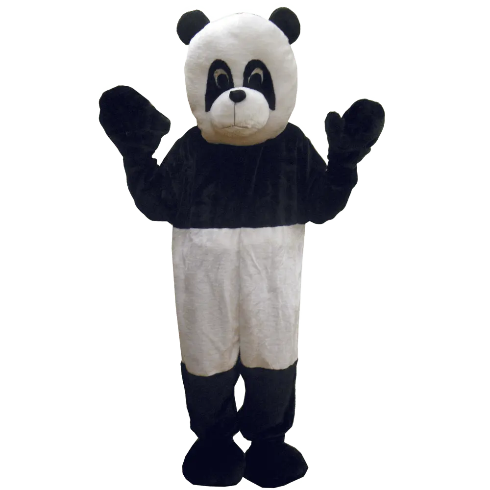 Panda Bear Mascot For Teens - Full Body Zipper Jumpsuit with Head Mask, Hand and Shoe Covers - Giant Panda Costume For Halloween, Animal Theme Party, Role Play -  Cosplay Costume