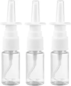 Medsuo 3Pcs 10Ml Nasal Spray Bottles Mist Spray Bottle Clear Empty Rhinitis Care Sprayer Direc