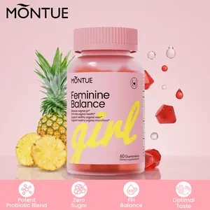 【Montue】 Feminine Probiotics for Women pH Balance with Prebiotics & Lactobacillus – Intimate Health Supplement – Promote Natural Freshness & Flora, 60 Count (Pack of 1), 1 Month Supply #Tiktokshopstockup