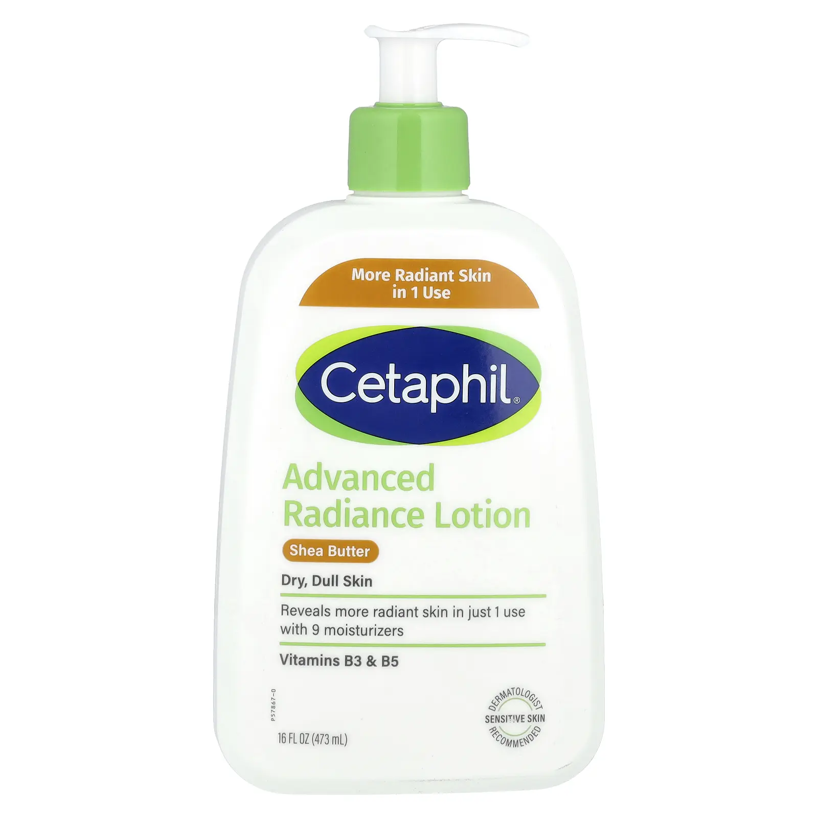 Cetaphil Advanced Radiance Lotion, Shea Butter, 16 fl oz (473 ml)