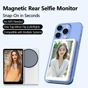 FLEXLENS Rear selfie Magnetic monitor Screen，MagSafe，Wireless phone screen sharing projector，Selfie / live broadcast / vlog / TikTok，Vlog Monitor
