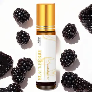 10ML Blackberry Roll-on Essential Oil, 1 Count Long-lasting Aromatic Scents Fragrance Therapeutic Wellness Massage Oil, Home Fragrance for Home & Car, DIY Gift, Aromatherapy
