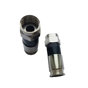 Perfect Vision PV6UE-05 Ridgeloc Compression Connectors RG6 Coax Cable Bag of 50