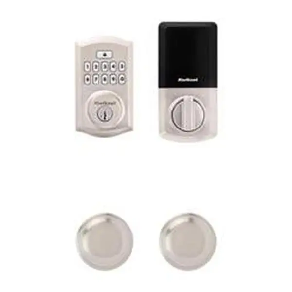 Kwikset 5038900 Single Cylinder Smart Code Metal Digital Lock - Satin Nickel, 2-Pack Electronic Deadbolt for Keyless Entry, Home Protection Door Hardware, Keyless Entry Solutions